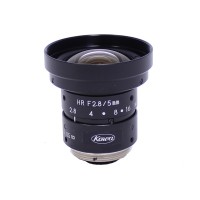 Kowa LM5JC1M 2/3" 5mm F2.8 Manual Iris C-Mount Lens, 2 Megapixel Rated